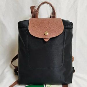 Longchamp Le Pliage Backpack In Black (Mini)
